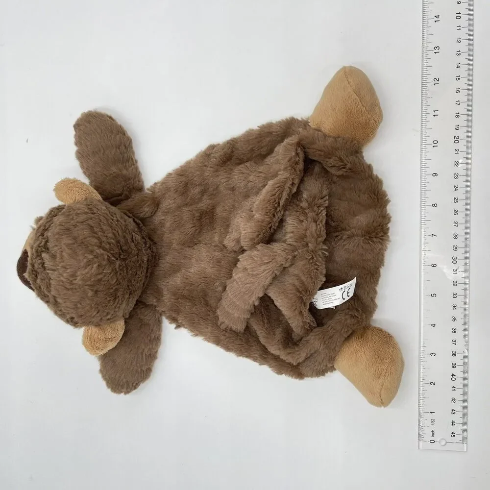 Petting Zoo Brown Tan Monkey Lovey Unstuffed Security Blanket Plush Toy 2016
